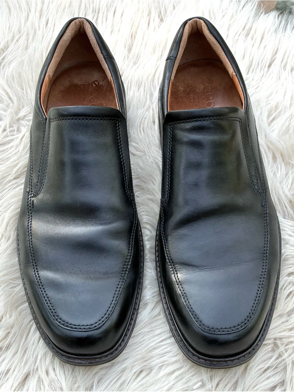 Ecco Mens Holton Apron Toe Slip On Loafer Shoes Sz 13
